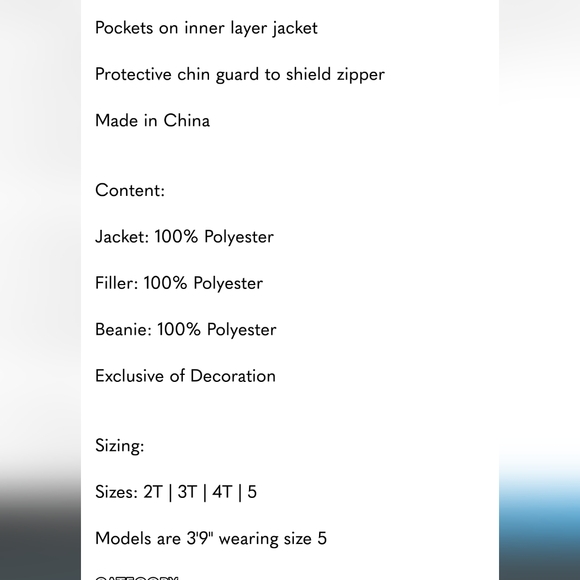 Gerry kids systems jacket  Hat, fleece jacket and winter coat nwt - Picture 7 of 7